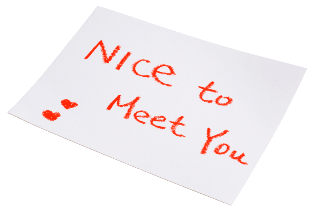 Beyond building connections, nice to meet you