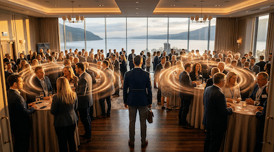 Feeling the energy of a room before saying a word